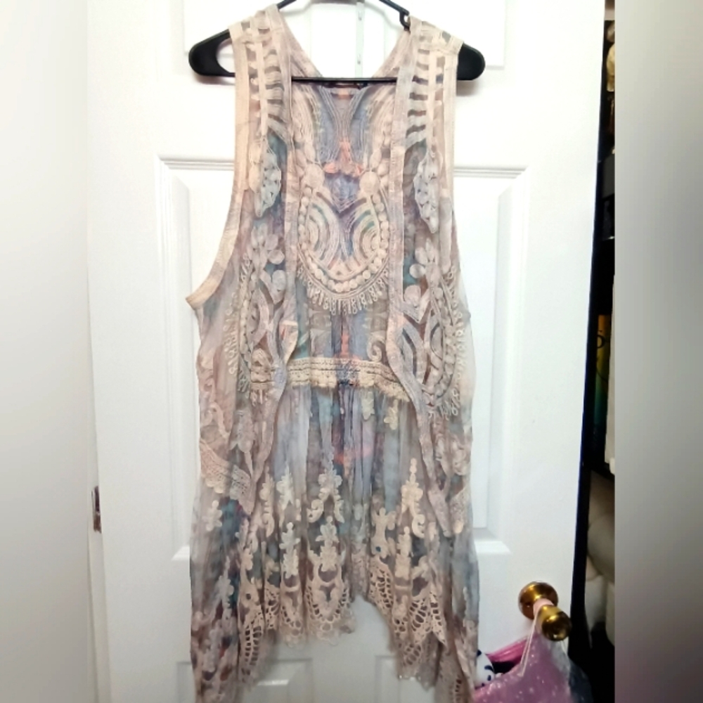 Origami blouse vest